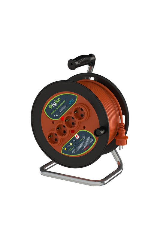 Makaralı Seyyar Uzatma Kablosu 30m 3*2.5mm